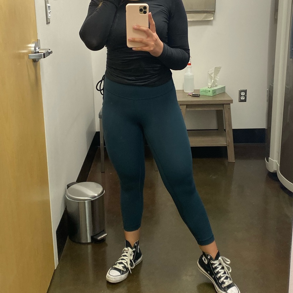 Dark teal Align 23 crop pant size 2